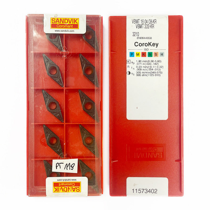 Płytka SANDVIK VBMT 160408-KR 3210